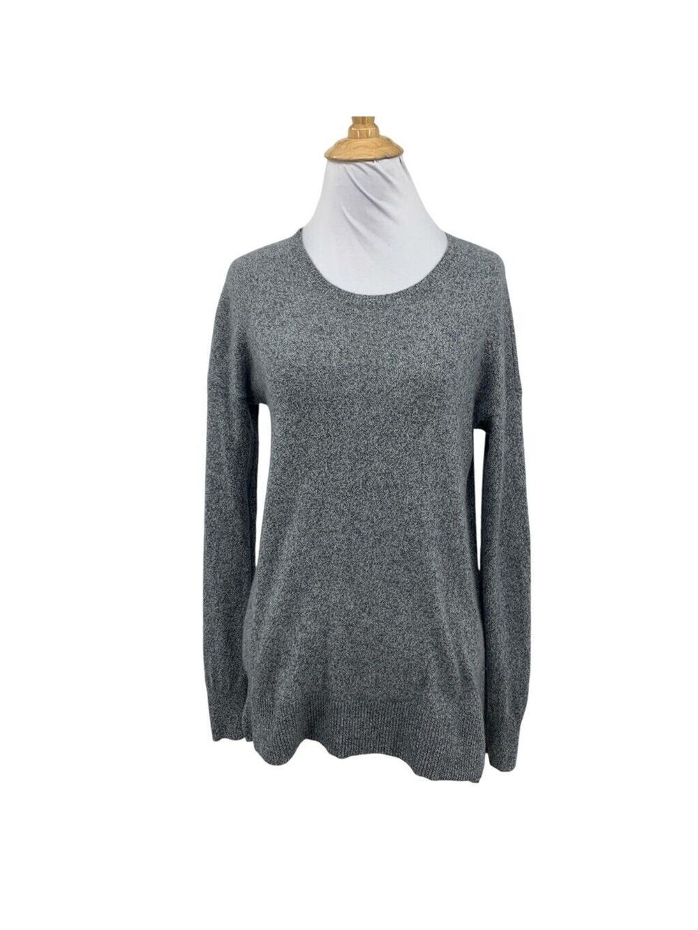 Aqua Sweater Womens S Small Gray Cashmere‎ High Low Pullover Long Sleeve Tunic